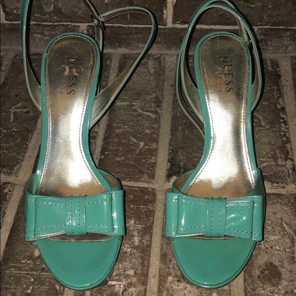 Turquoise Guess Heels